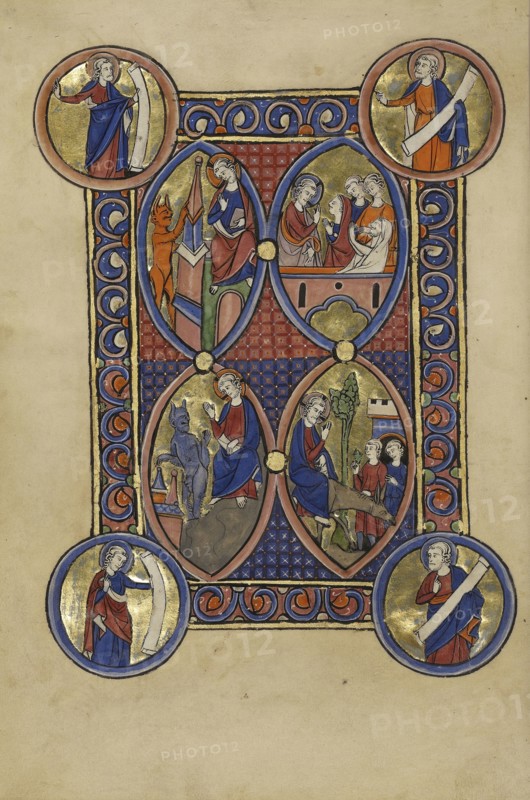 The Second Temptation of Christ; The Third Temptation of Christ; The Raising of Lazarus; The Entry into Jerusalem; Paris, France