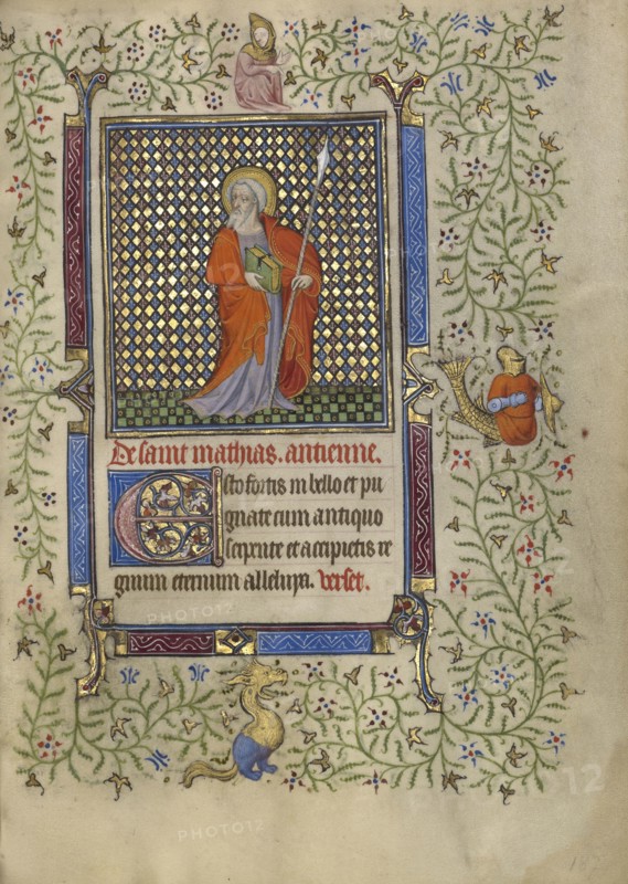 Saint Matthias; Follower of the Egerton Master, French , Netherlandish, active about 1405 - 1420, Paris, France; about 1410