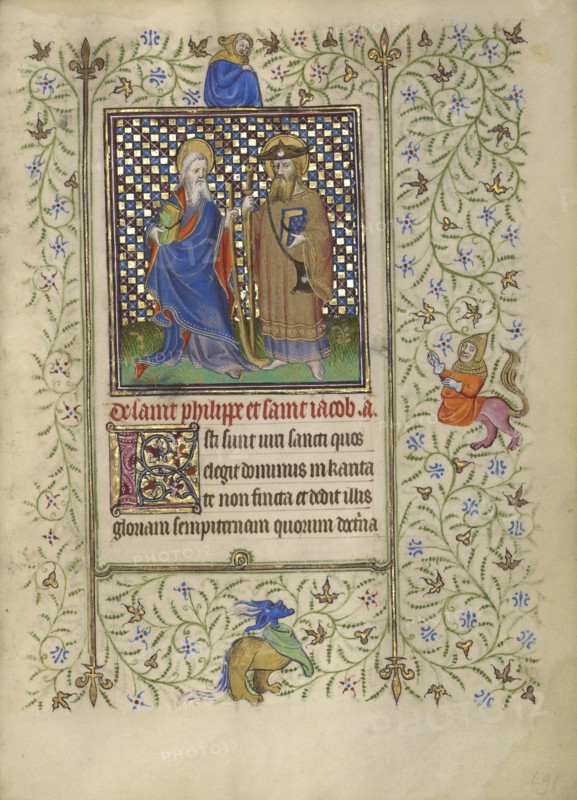 Saints Philip and James; Follower of the Egerton Master, French , Netherlandish, active about 1405 - 1420, Paris, France
