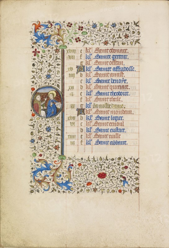 The Annunciation; Workshop of the Bedford Master, French, active first half of 15th century, Paris, France; about 1440 - 1450