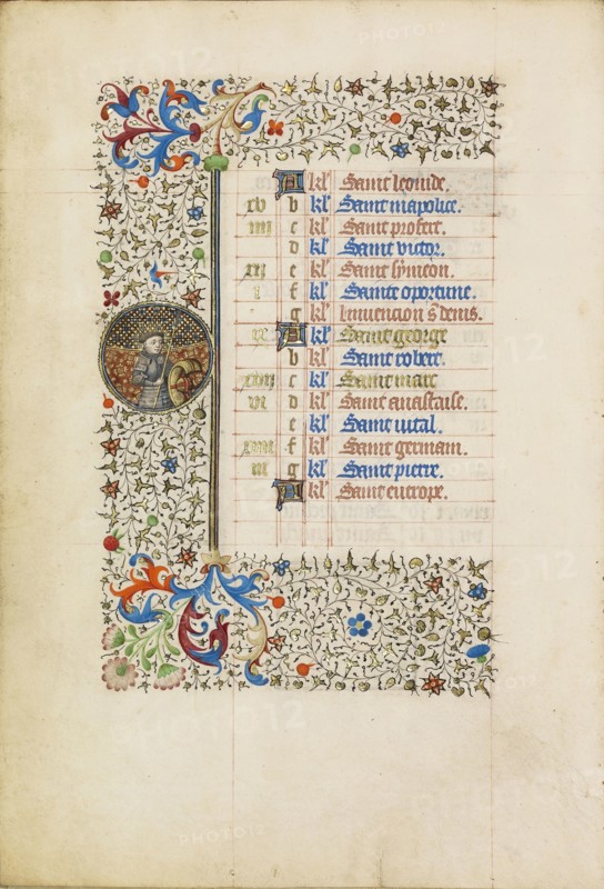 Saint George; Workshop of the Bedford Master, French, active first half of 15th century, Paris, France; about 1440 - 1450