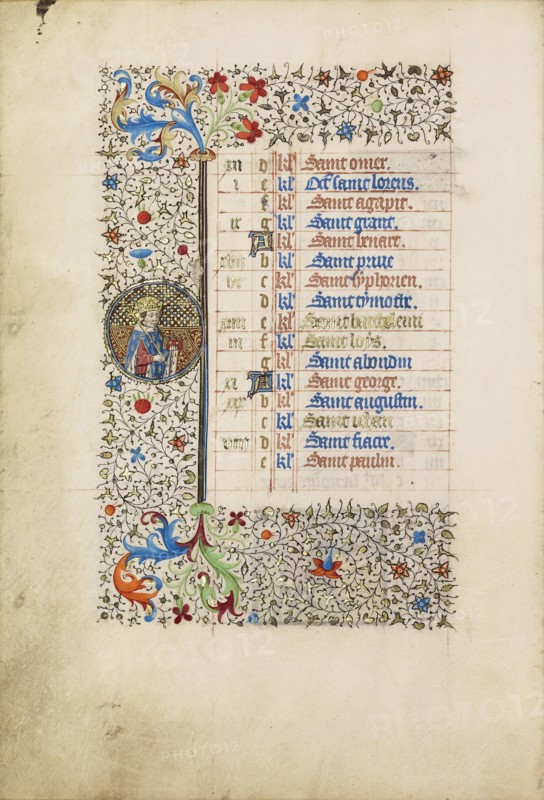 Saint Louis; Workshop of the Bedford Master, French, active first half of 15th century, Paris, France; about 1440 - 1450