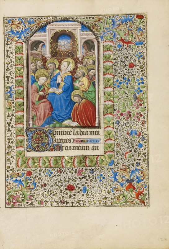 Pentecost; Workshop of the Bedford Master, French, active first half of 15th century, Paris, France; about 1440 - 1450; Tempera