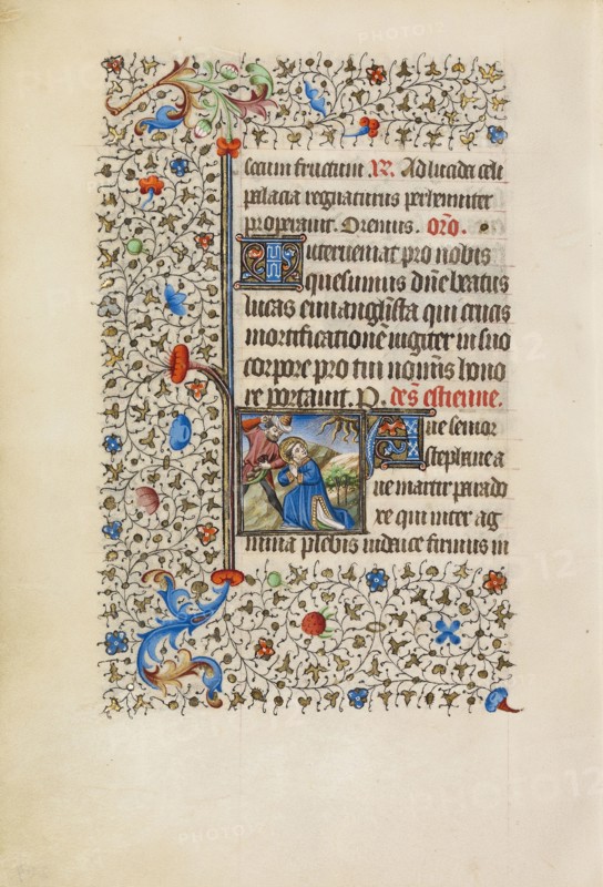 The Stoning of Saint Stephen; Workshop of the Bedford Master, French, active first half of 15th century, Paris, France