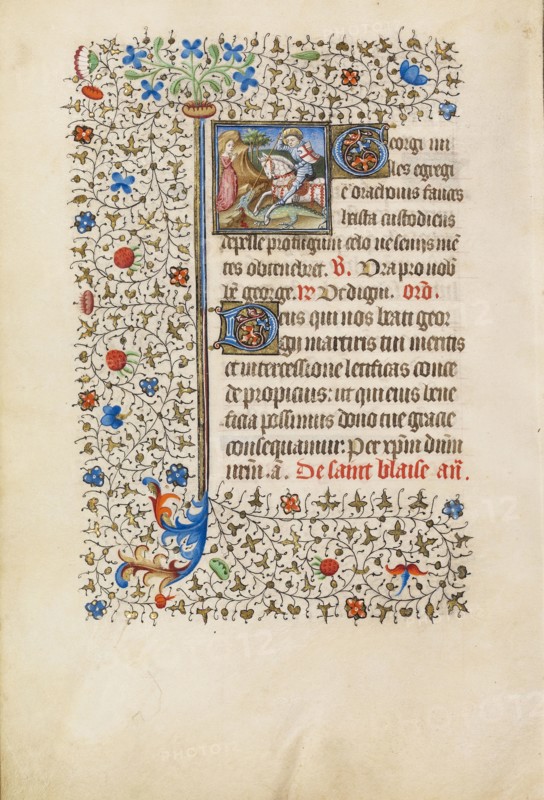 Saint George and the Dragon; Workshop of the Bedford Master, French, active first half of 15th century, Paris, France