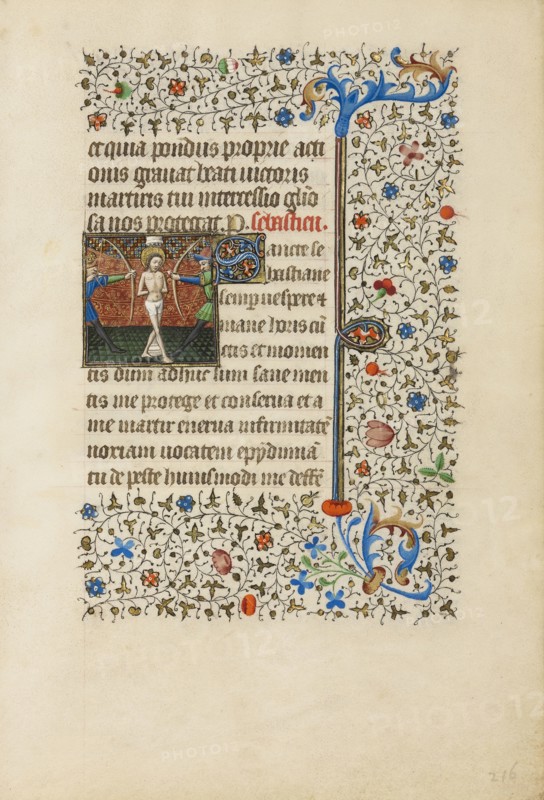 Saint Sebastian; Workshop of the Bedford Master, French, active first half of 15th century, Paris, France; about 1440 - 1450