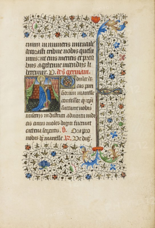 Saint Germain; Workshop of the Bedford Master, French, active first half of 15th century, Paris, France; about 1440 - 1450
