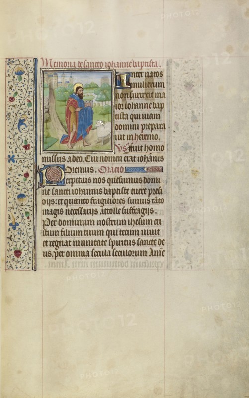 Saint John the Baptist; Workshop of Willem Vrelant, Flemish, died 1481, active 1454 - 1481, Bruges, Belgium; early 1460s