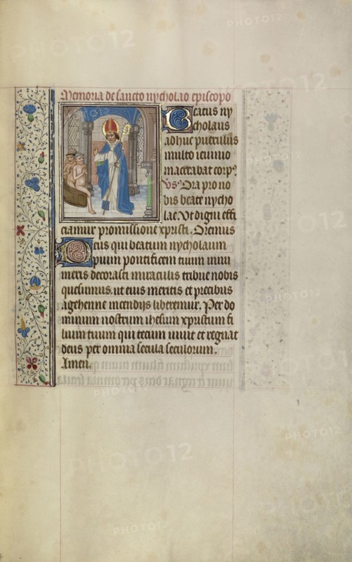 Saint Nicholas Rescuing Three Youths from a Tub; Workshop of Willem Vrelant, Flemish, died 1481, active 1454 - 1481, Bruges