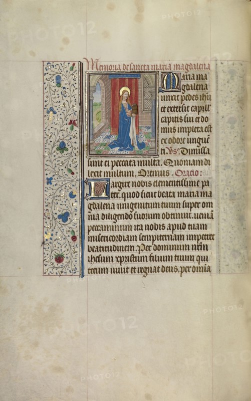 Mary Magdalene; Workshop of Willem Vrelant, Flemish, died 1481, active 1454 - 1481, Bruges, Belgium; early 1460s; Tempera
