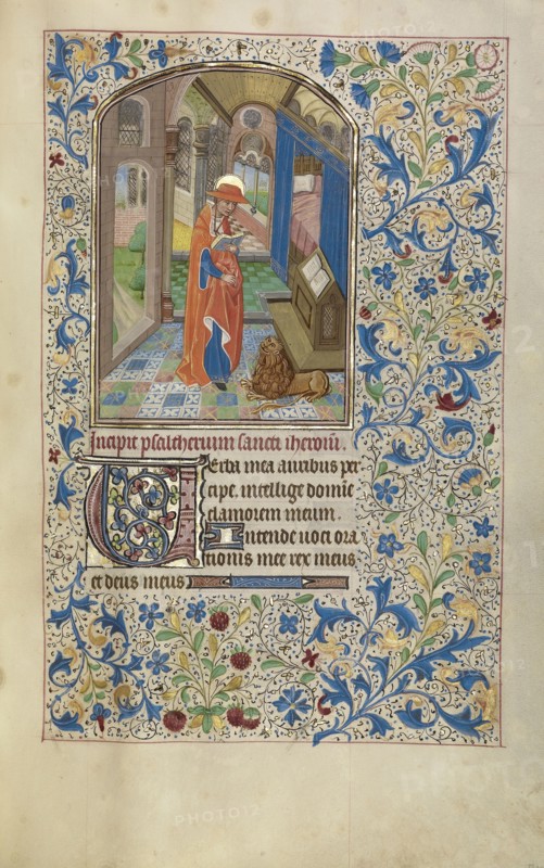 Saint Jerome; Workshop of Willem Vrelant, Flemish, died 1481, active 1454 - 1481, Bruges, Belgium; early 1460s; Tempera colors