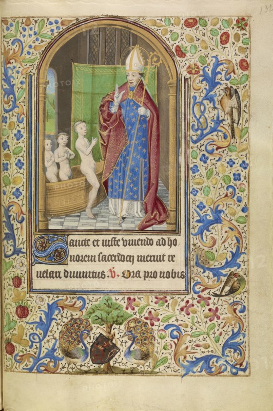 Saint Nicholas Rescuing Three Youths from a Tub; Master of Jacques of Luxembourg, French, active about 1460 - 1470, Flanders