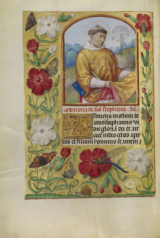 Saint Stephen; Workshop of Master of the First Prayer Book of Maximilian, Flemish, active about 1475 - 1515, Ghent, Belgium