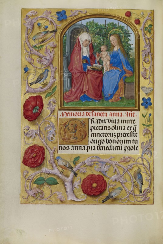 The Virgin and Child with Saint Anne; Master of James IV of Scotland, Flemish, before 1465 - about 1541, Bruges, Belgium