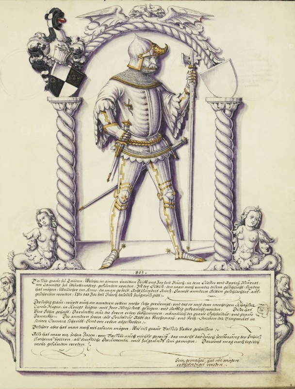 Tassilo Hohenzollern; Jörg Ziegler, German, early 16th century - 1574,1577, Augsburg, probably, Germany; about 1572; Pen