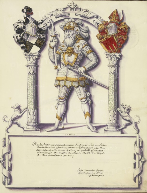 Fridle Hohenzollern; Jörg Ziegler, German, early 16th century - 1574,1577, Augsburg, probably, Germany; about 1572; Pen