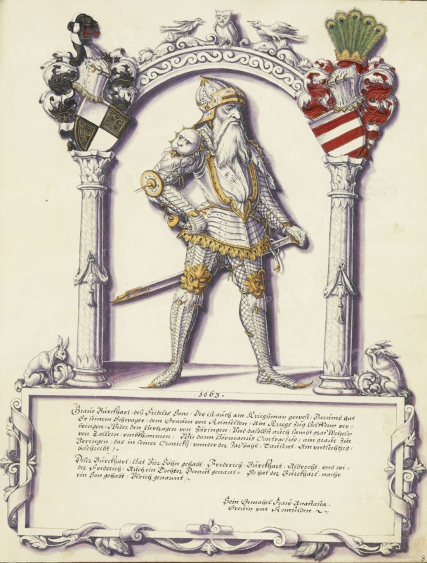 Burckhart Hohenzollern; Jörg Ziegler, German, early 16th century - 1574,1577, Augsburg, probably, Germany; about 1572; Pen