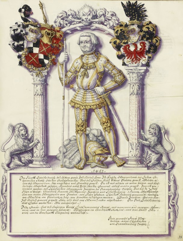 Eitelfriedrich V Hohenzollern; Jörg Ziegler, German, early 16th century - 1574,1577, Augsburg, probably, Germany; about 1572
