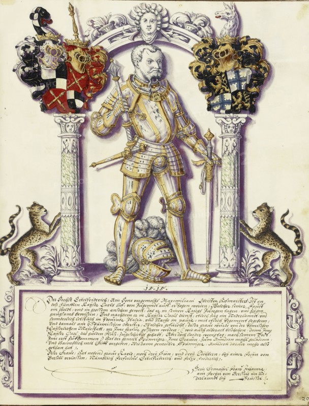 Eitelfriedrich VI Hohenzollern; Jörg Ziegler, German, early 16th century - 1574,1577, Rottenburg, Germany; about 1572; Pen
