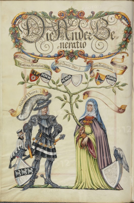 The Second Generation, Friedrich Derrer; Nuremberg, Germany; about 1626 - 1711; Tempera colors with gold and silver highlights