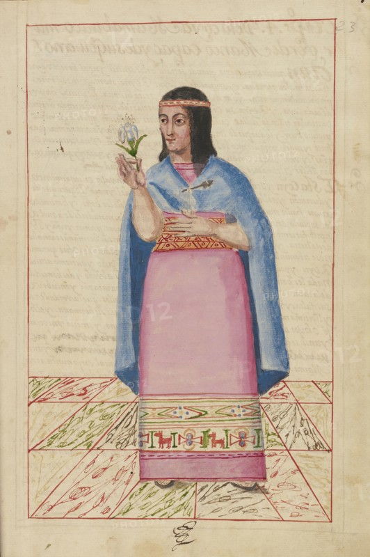 Mama Huaco; La Plata, Bolivia; completed in 1616; Ms. Ludwig XIII 16, fol. 23