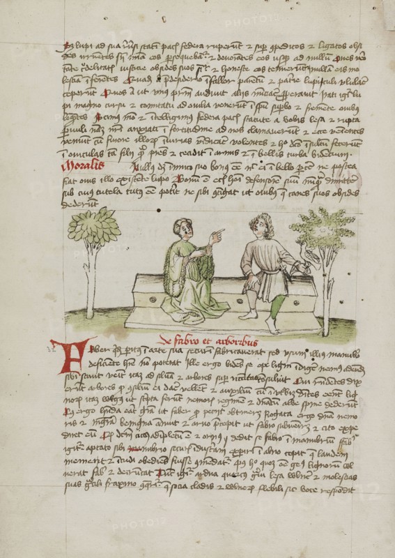 A Woman Speaking to a Horseman; Trier, probably, Germany; third quarter of 15th century; Pen and black ink and colored washes
