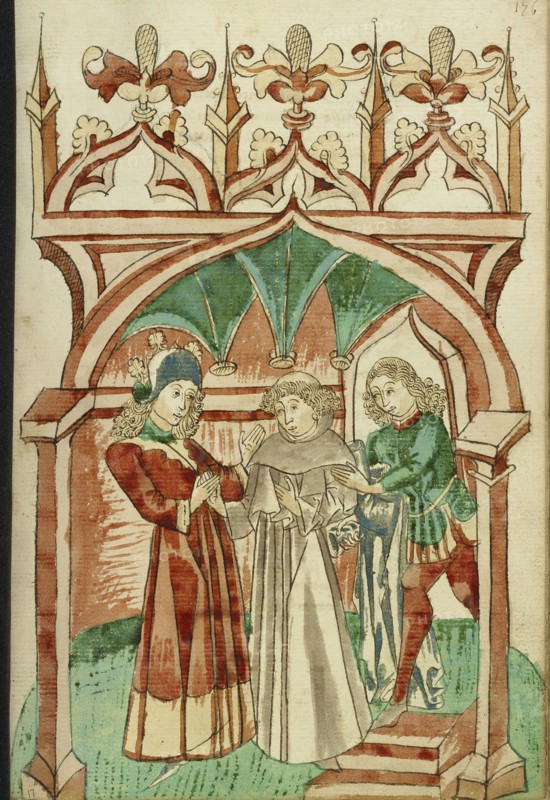 Barlaam Saying Farewell to Josaphat; Follower of Hans Schilling, German, active 1459 - 1467, from the Workshop of Diebold