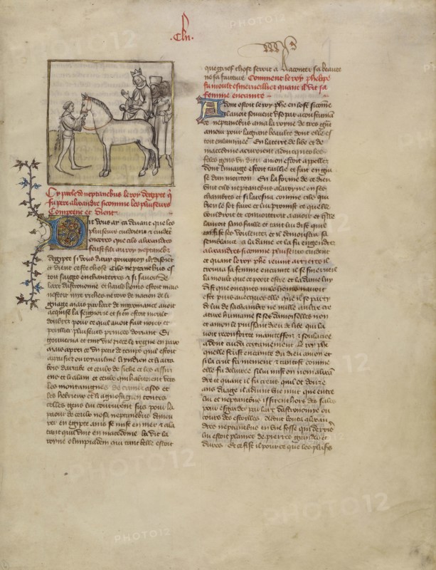 Alexander the Great; First Master of the Bible historiale of Jean de Berry, French, active about 1390 - about 1400