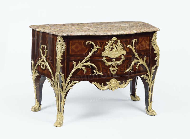 Commode; Charles Cressent, French, 1685 - 1768, master 1719), Paris, France; about 1745 - 1750; Fir, oak, and Scots pine