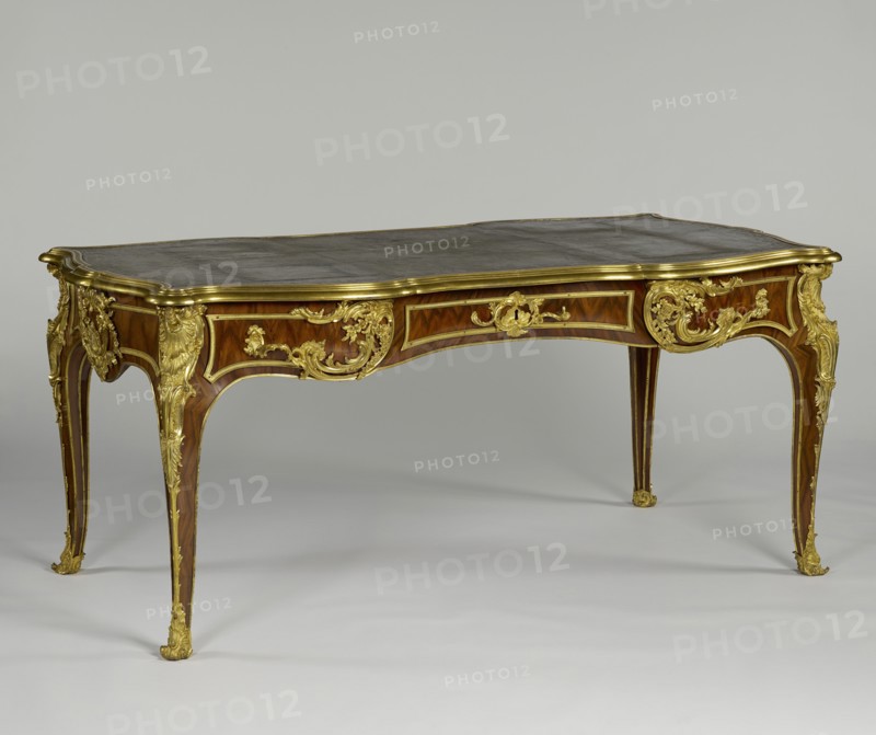 Writing Table, bureau plat, Attributed to Joseph Baumhauer, French, died 1772, Paris, France, Europe; about 1745 - 1749; Oak