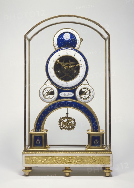 Mantel Clock; Movement by Nicolas-Alexandre Folin, French, about 1750 - after 1815, master 1789), and enamel plaques by Georges