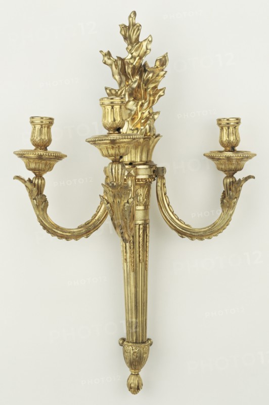 Wall Light; Attributed to Jean-Louis Prieur, French, active 1765 - 1785, France; about 1775; Gilt bronze; 68.6 x 33.7 x 26.7 cm