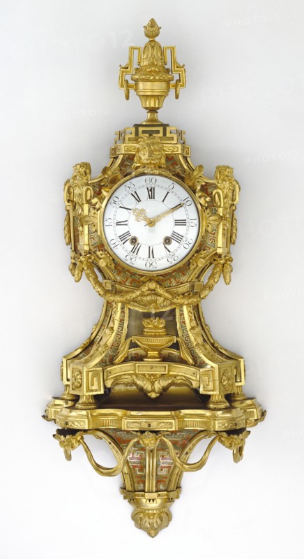 Wall Clock on Bracket; Case by Antoine Foullet, French, 1710 - 1775, master 1749), and movement by Lapina French, born 1801