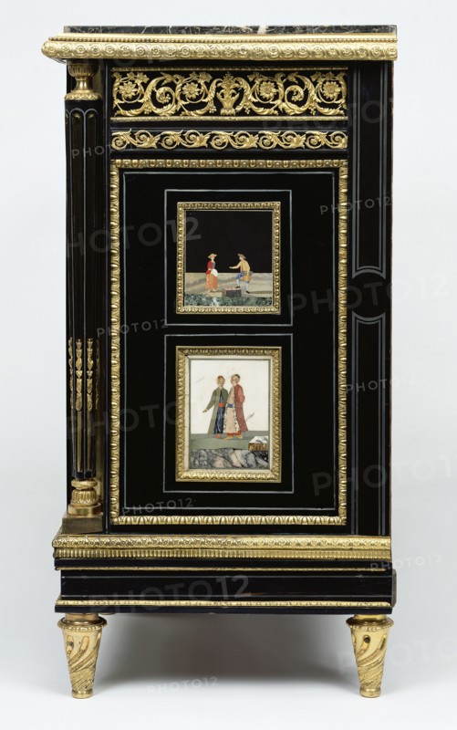 One of a Pair of Cabinets; Attributed to Adam Weisweiler, French, 1744 - 1820, master 1778), Paris, France; about 1785; pietra