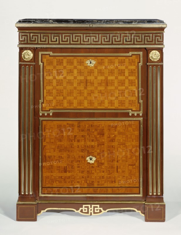 Drop-Front Secrétaire, Secrétaire à Abattant, Joseph Baumhauer, French, died 1772, Paris, France; about 1765 - 1770; Oak