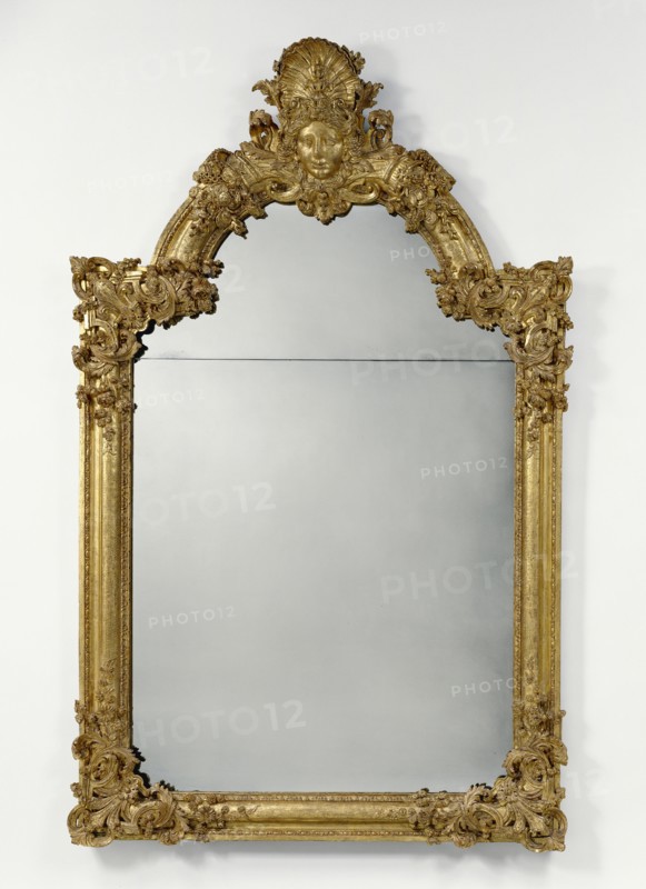 Mirror Frame; Paris, France; about 1690 - 1700; Carved and gilded oak; mirror glass; 203.2 x 127 x 10.2 cm, 80 x 50 x 4 in