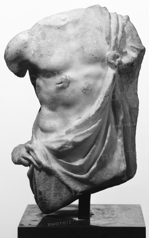 Fragmentary Statue of Asklepios; Roman Empire; 1st century; Marble; 26 cm, 10 1,4 in