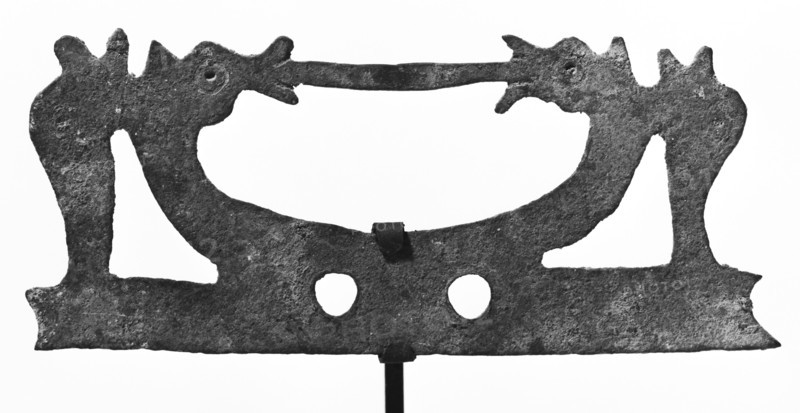 Plaque; Dorset, Britain; 4th - 5th century; Bronze; 3.8 × 3.9 cm, 1 1,2 × 1 9,16 in