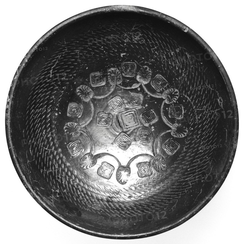 Campanian Black Bowl; Campania, South Italy, Europe; 323 - 31 B.C; Terracotta; 6.5 x 17.9 cm, 2 9,16 x 7 1,16 in