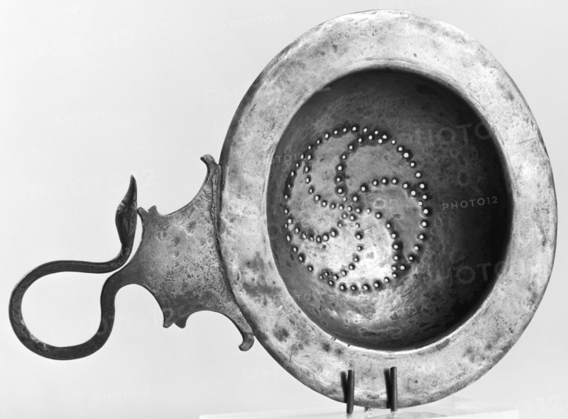 Strainer; South Russia, Bosporan Kingdom)?; 4th century B.C; Silver; 16 × 10.4 cm, 6 5,16 × 4 1,8 in