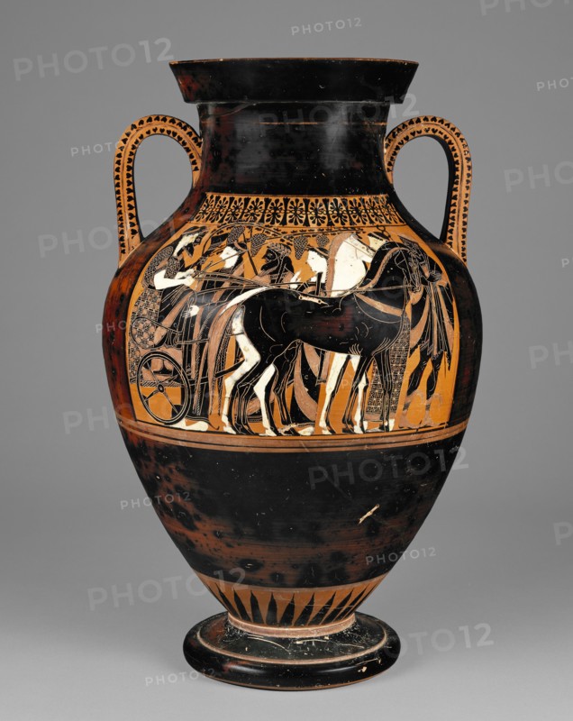 Black-Figure Amphora; Painter of the Vatican Mourner, Greek, Attic, active 540 - 530 B.C., and Exekias, Greek, Attic, active