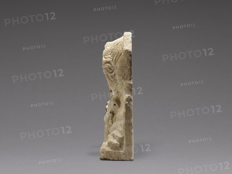 Double-Sided Theatrical Relief; Italy; mid-1st century A.D; Italian marble; 29.5 × 44.5 cm, 11 5,8 × 17 1,2 in