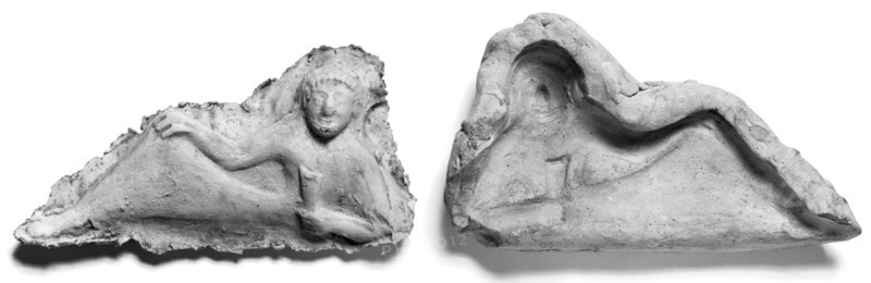 Mold for the Figure of a Reclining Male Symposiast; Tarentum, Taras, South Italy, Europe; late 6th - 5th century B.C