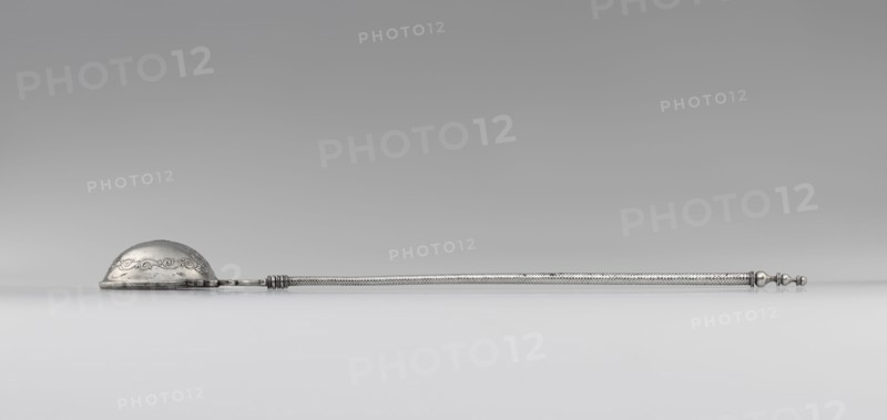 Ladle; 50–25 B.C; Silver; 38.9 × 6.8 cm, 15 5,16 × 2 11,16 in