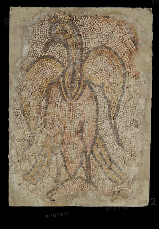 Mosaic Fragment with Bird; Syria; 5th - 6th century; Mosaic; 81.3 × 57.2 cm, 32 × 22 1,2 in