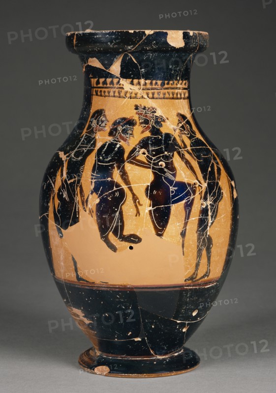 Attic Black-Figure Oinochoe; Akin to Leagros Group, Greek, Attic, active 525 - 500 B.C., Athens, Greece; about 510 B.C