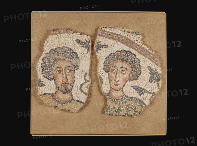 Mosaic Fragments, 2, Eastern Mediterranean, ?, 5th century; Stone and concrete; 48 × 68 cm, 18 7,8 × 26 3,4 in