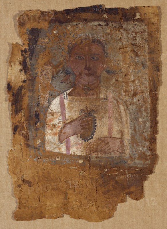 Portrait of a Boy on Linen; Egypt; 220 - 250; Tempera on linen; 49.5 × 35.5 cm, 19 1,2 × 14 in