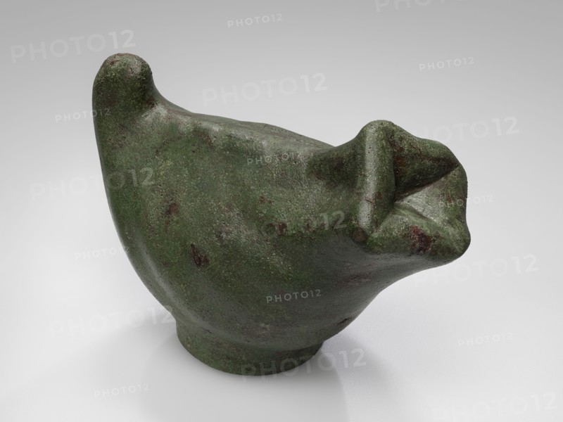 Votive Uterus; Etruria; 4th century B.C; Bronze; 9.4 x 12.7 cm, 3 11,16 x 5 in