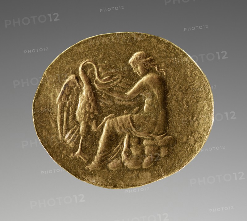 Ring, Leda and the Swan, about 300 B.C; Gold; 2.1 × 1.9 cm, 13,16 × 3,4 in